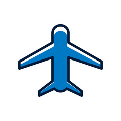 Obraz premium Plane icon vector