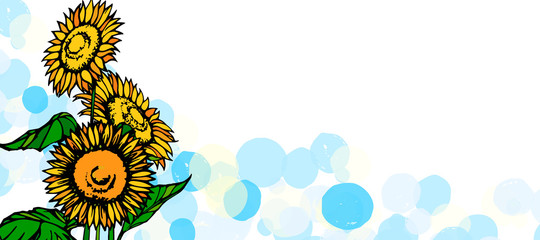 ひまわり　イラスト　素材