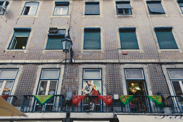 House facade in Lisbon, Portugal