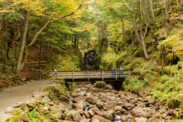 Flume gorge in Franconia Notch State Parke