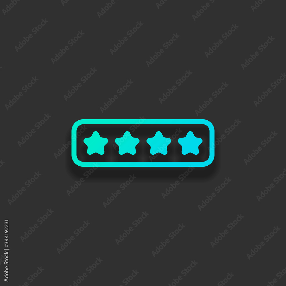 Poster pin code interface. simple icon. colorful logo concept with soft
