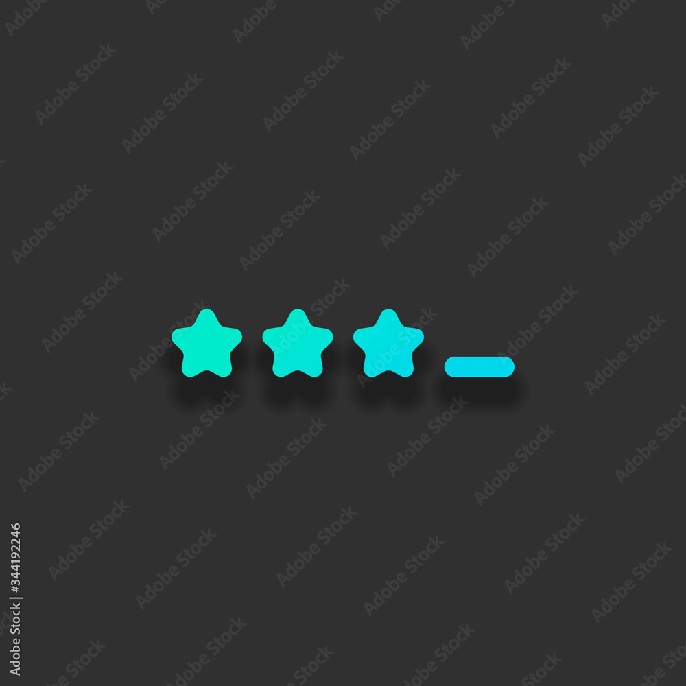 Poster pin code interface. simple icon. colorful logo concept with soft