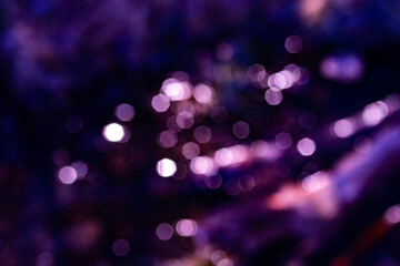 Beautiful lights bokeh reflecting from spring water.