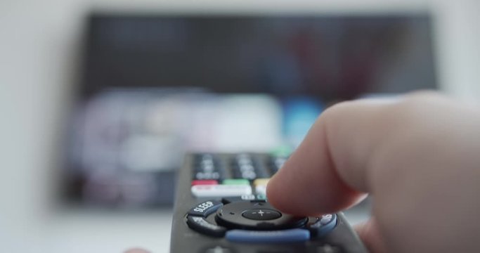 Choosing online streaming content for watching movies and tv series at home on a smart TV during covid-19 quarantine