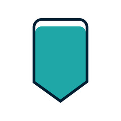 Bookmark icon vector