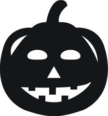 Halloween pumpkin carving vector icon