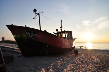 Fototapeta premium boat with the sea view