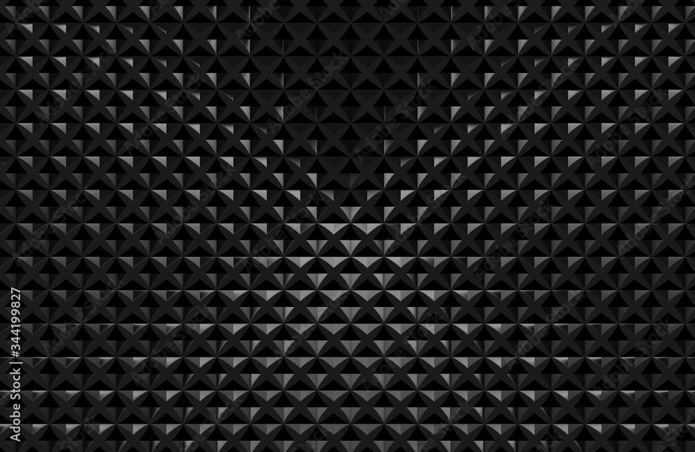 Poster simple cube block tile wall background minimal dark gray design,3d illustration.