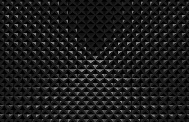Simple cube block tile wall background minimal dark gray design,3D illustration.