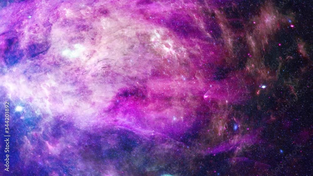Wall mural animation view to travelling across the universe in moving