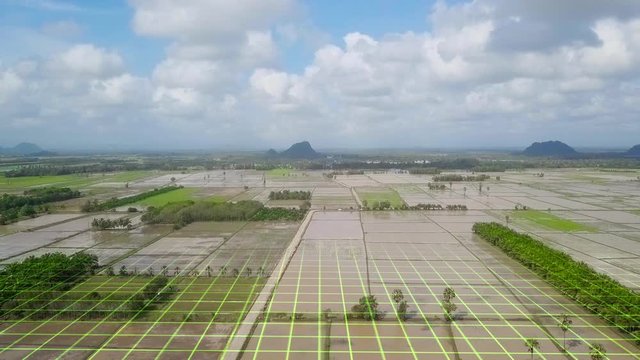 aerial shot 3d scaner  
