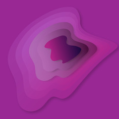 Abstract color paper art illustration.