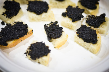 tasty tapas & bruschetta with fresh truffles