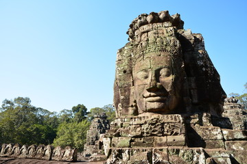 Fototapeta premium アンコール・トム バイヨン 観世音菩薩