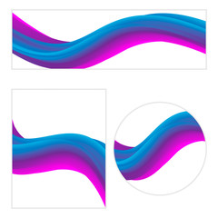 Modern abstract covers set. Vector posters.