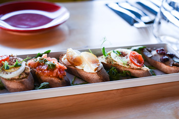 delicious mix of tapas & bruschetta