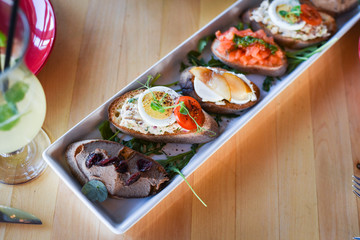 delicious mix of tapas & bruschetta