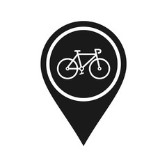 bicycle, bike icon in trendy flat style