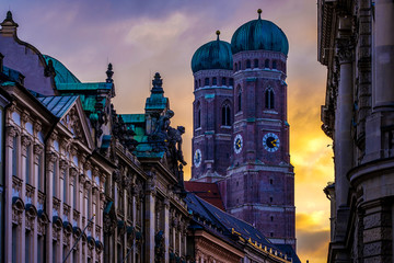 Fototapeta premium Famous Munich Cathedral - Liebfrauenkirche