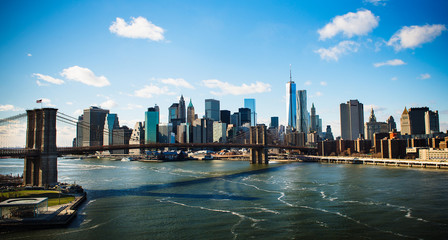 Manhattan skyline, New York City, New York, United States