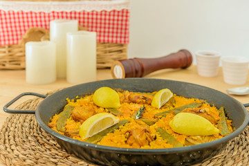 Image of traditional Spanish paella