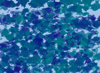 green and blue watercolor digital modern wall