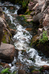A small waterfall in the Riga Park