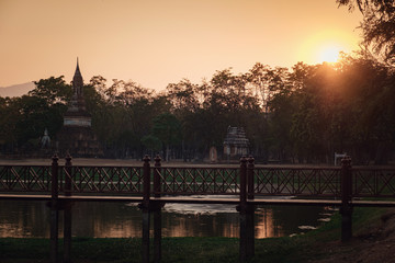 Sukhothai Historical Park, a UNESCO World Heritage Site in Thailand