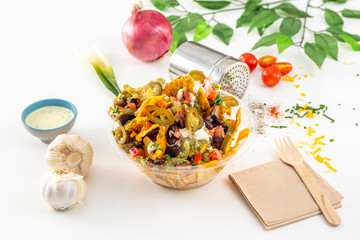 Mexican nachos bowl