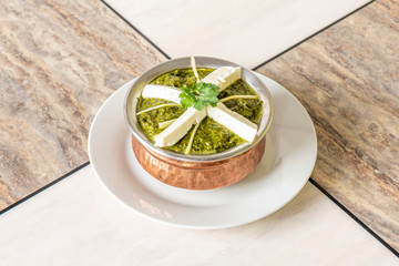asian palak panner bowl