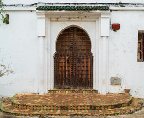 Old decorated door in Morocco