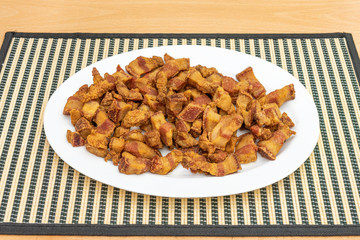 Plate of fried Spanish torreznos