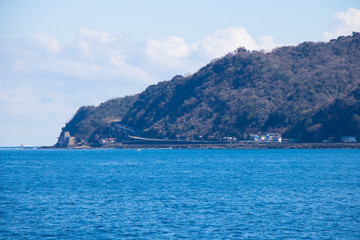 Fototapeta na wymiar Beautiful seascape in Izu, Shizuoka, Japan