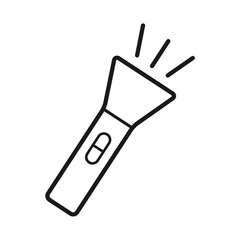 flash light, flash light vector icon, flat design best vector flashlight illustration