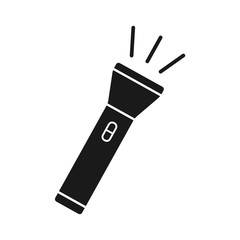 flash light, flash light vector icon, flat design best vector flashlight illustration
