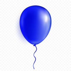 Glossy helium balloon. Premium vector.