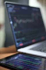 The Stock Exchange, Streaming Trade Screen, The stock screen shows a list of stocks with reduced value.