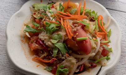Thai Food Mixed Selection 