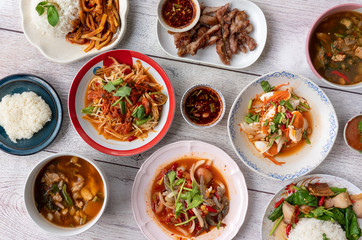 Thai Food Mixed Dishes