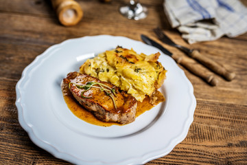 Pork meat sous vide