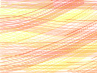 Simple plaid background made of orange and yellow stripes mixed together. Vector illustration. 