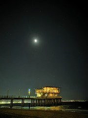 night scene at the beach