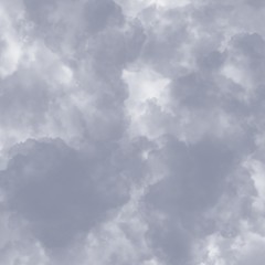 Grey clouds in the sky