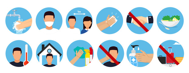 Fototapeta premium Coronavirus prevention measure. 2019-nCoV. Hygiene product.