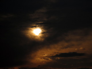 Beautiful landscape images of sunset during lock down.