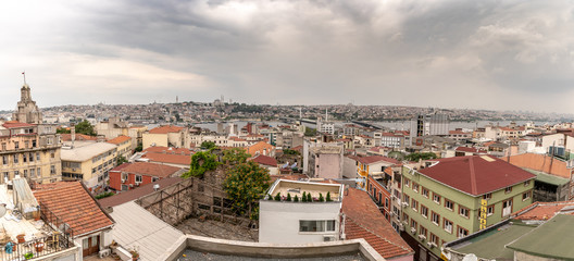 Fototapeta na wymiar view above istanbul, panorama, turkey