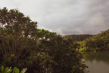 Obraz na płótnie Canvas Beautiful landscape of Dam in Colombia