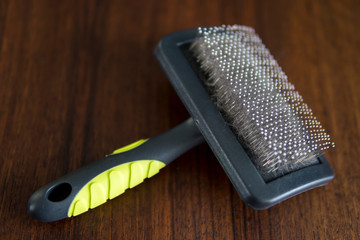 detail of cats brush