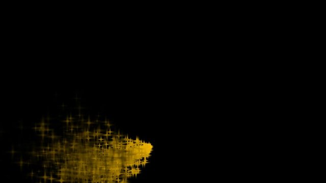 Golden particle background animation overlay background in full 1080p resolution.