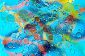 Оxygen bubbles in a liquid